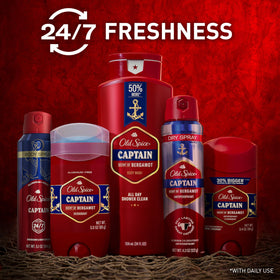 Old Spice Body Spray for Men with other grooming products
