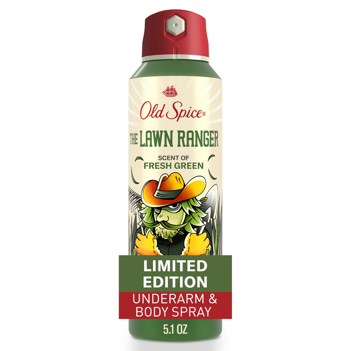 Old Spice Body Spray Lawn Ranger 5.1 oz front view