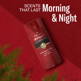 Old Spice body wash and deodorant set with tropical theme