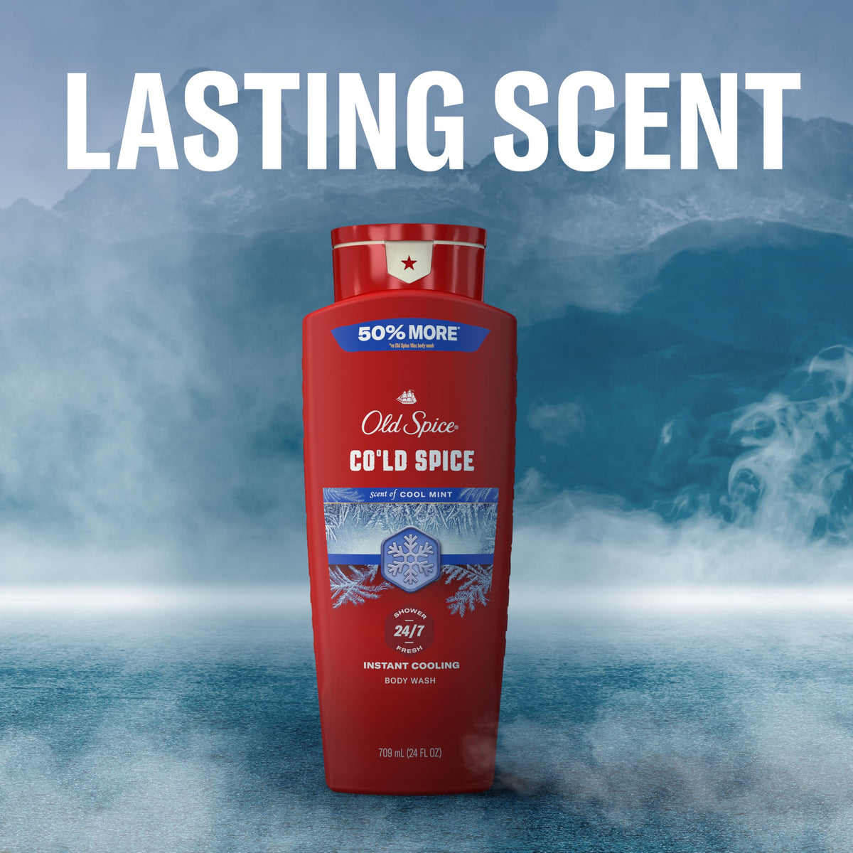 Old Spice Body Wash Cold Spice 24 oz with fresh water splash