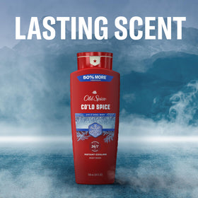 Old Spice Body Wash Cold Spice 24 oz with fresh water splash