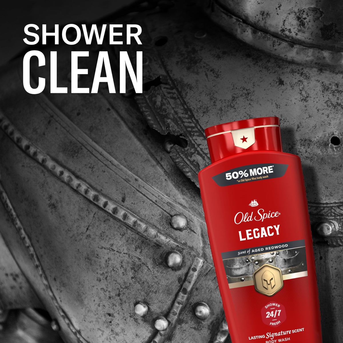Old Spice Body Wash for Men 24 oz close-up of lather