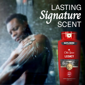 Old Spice Body Wash for Men 24 oz lifestyle scene in bathroom