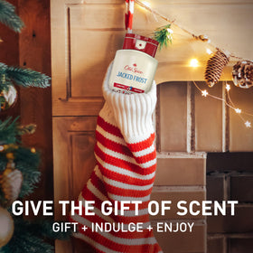 Old Spice Body Wash Holidudes Holiday Edition with festive background