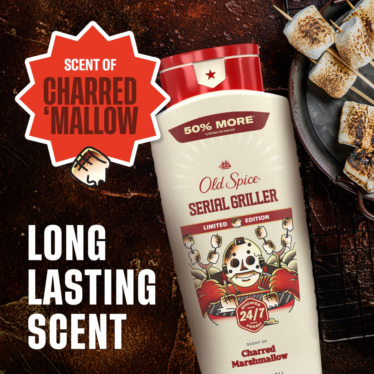 Old Spice Body Wash Summerdudes in a shower setting