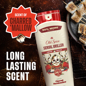 Old Spice Body Wash Summerdudes in a shower setting