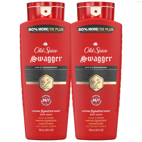 Old Spice Body Wash Swagger 24oz front view with lime and cedarwood scent