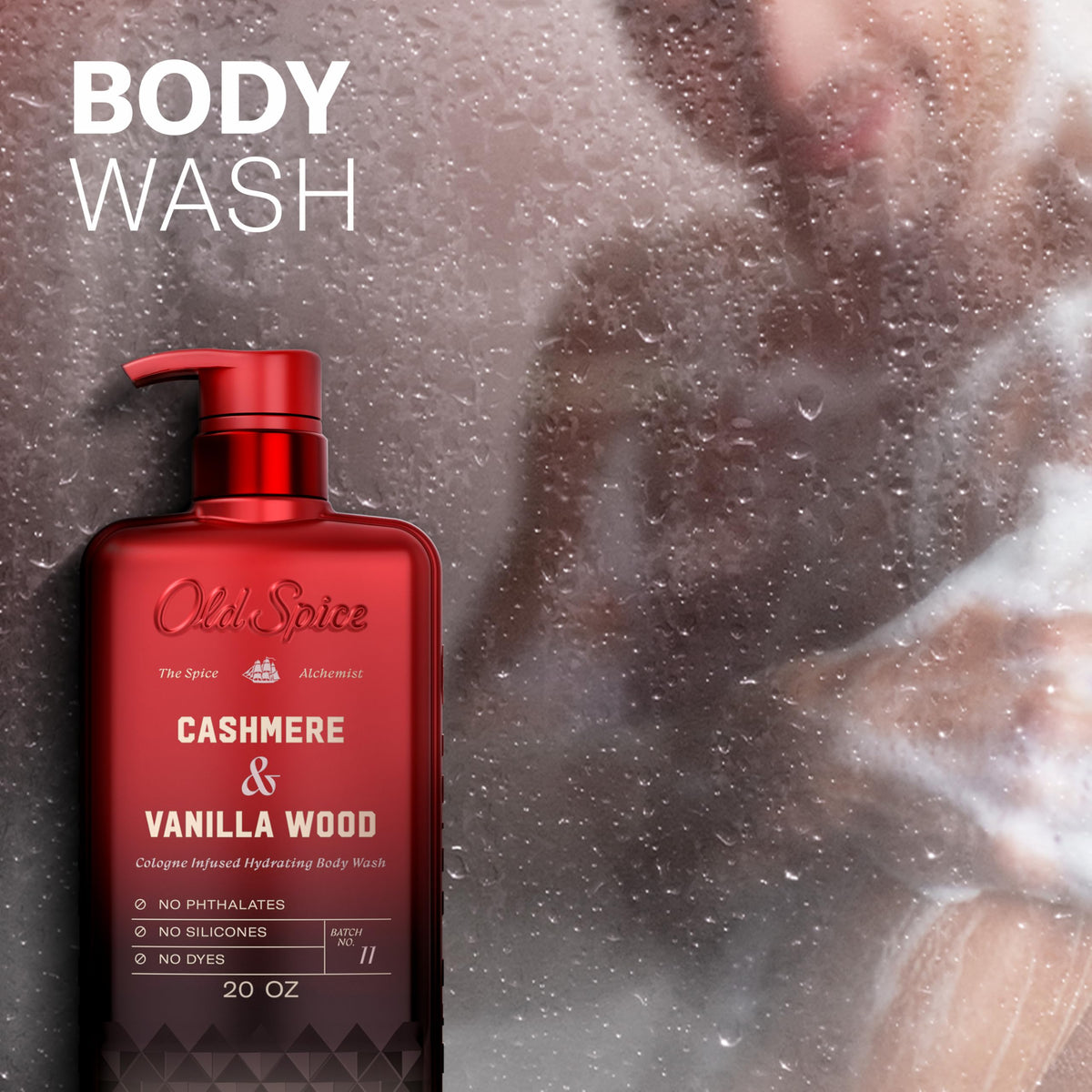 Old Spice Body Wash The Spice Alchemist Collection with other grooming products