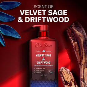 Old Spice Body Wash with ingredients list