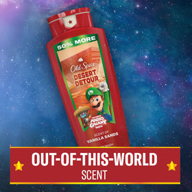 Old Spice Body Wash with lather on hand