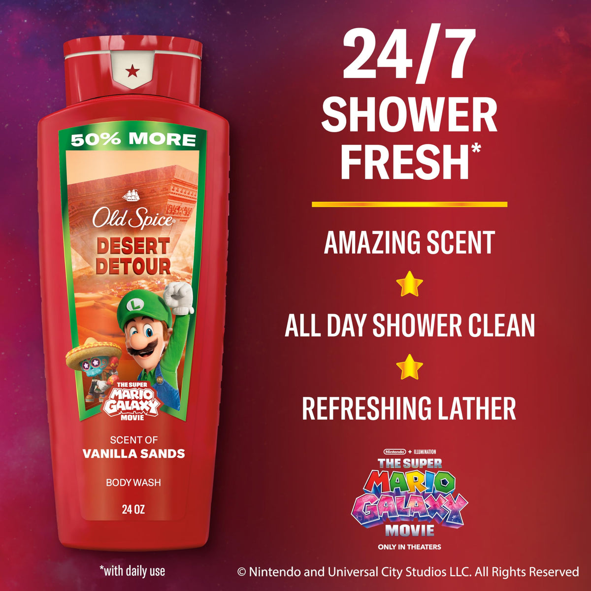 Old Spice Body Wash with Vanilla Sands scent packaging
