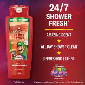 Old Spice Body Wash with Vanilla Sands scent packaging