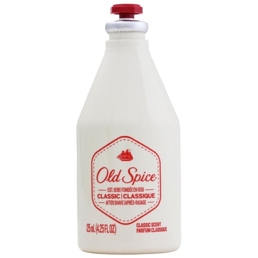 Old Spice Classic After Shave 4.25 oz bottle with splash application