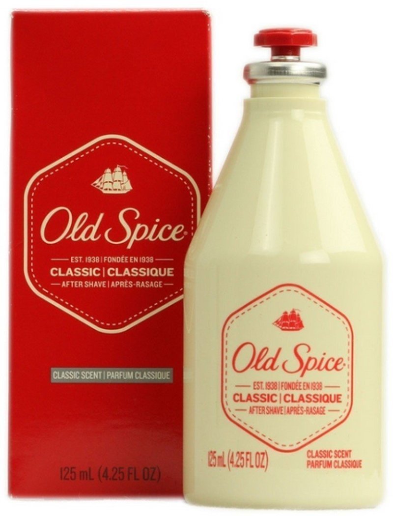 Old Spice Classic After Shave 4.25 oz glass bottle front view
