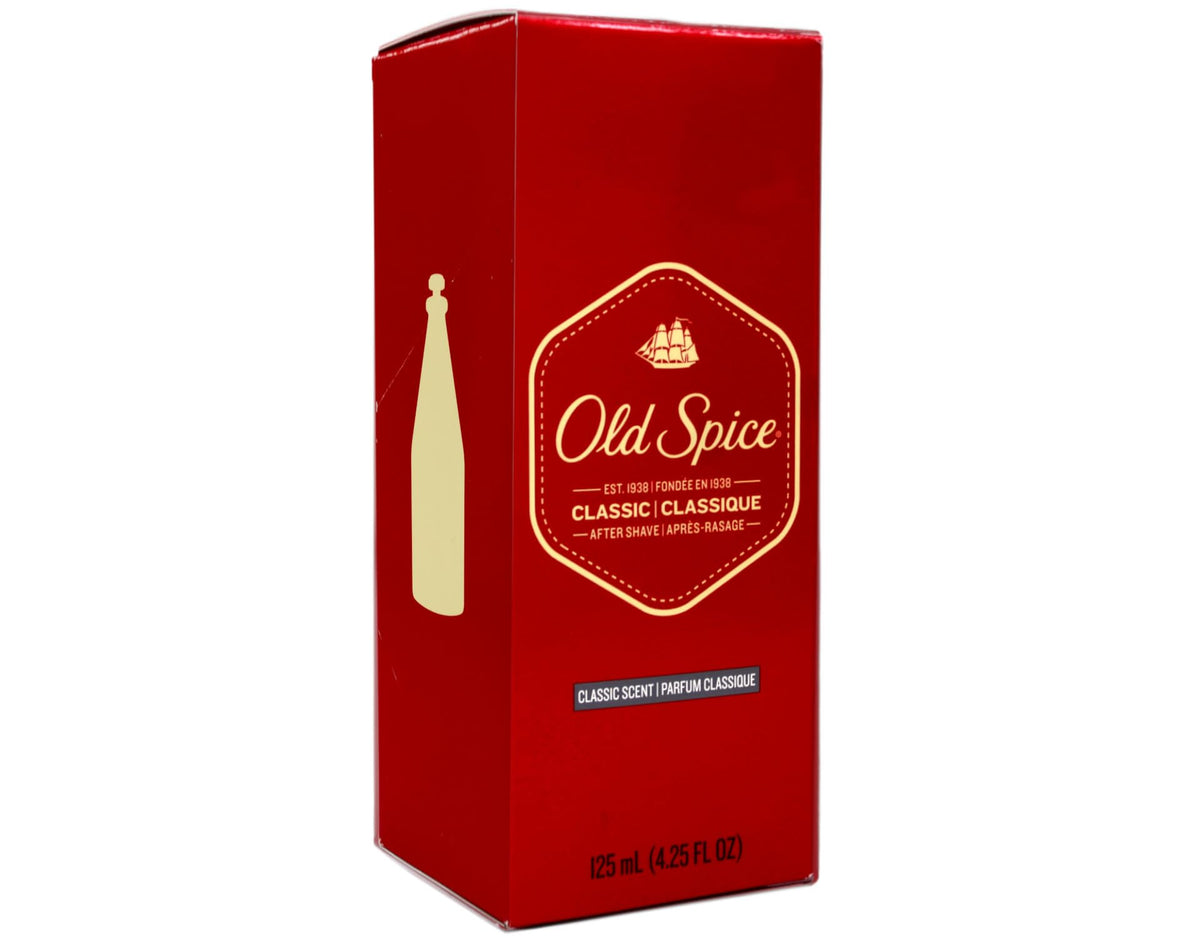 Old Spice Classic After Shave 4.25oz bottle in hand