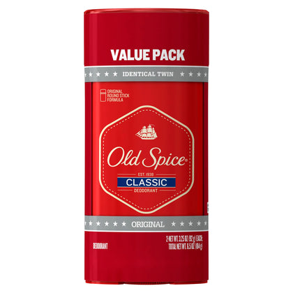 Old Spice Classic Deodorant front view, 3.25 oz stick