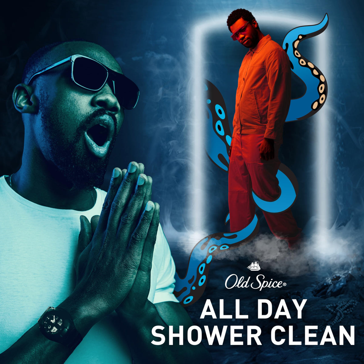 Old Spice Cleansing Body Wash 2-in-1 Krakengard lifestyle scene