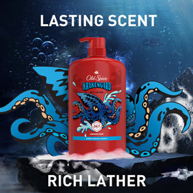 Old Spice Cleansing Body Wash 2-in-1 Krakengard side view