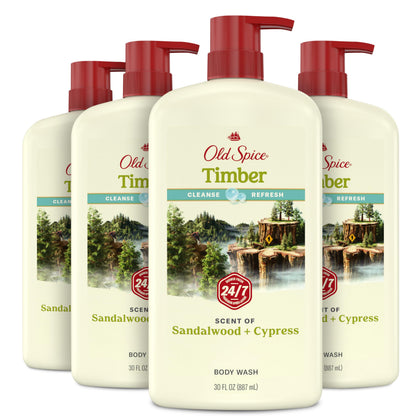 Old Spice Cleansing Body Wash 30 oz front view