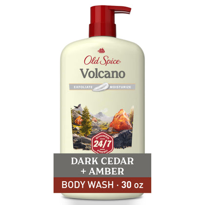 Old Spice Cleansing Body Wash 30 oz front view with Volcano scent