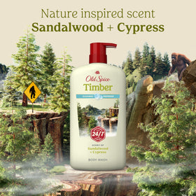Old Spice Cleansing Body Wash 30 oz side view