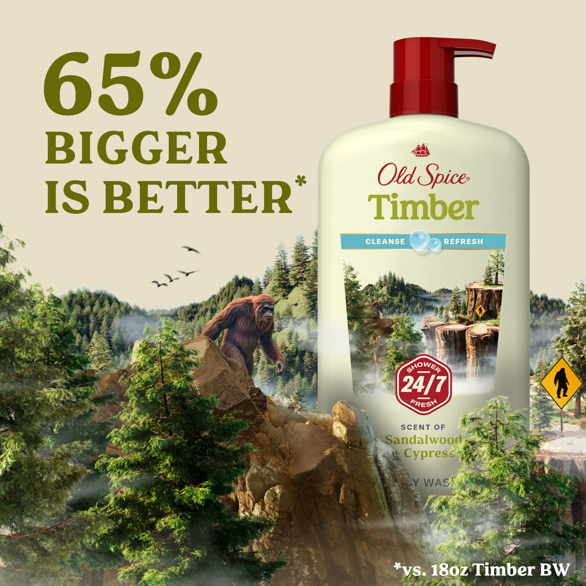 Old Spice Cleansing Body Wash lifestyle scene
