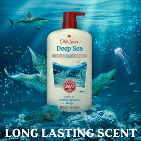 Old Spice Cleansing Body Wash packaging details