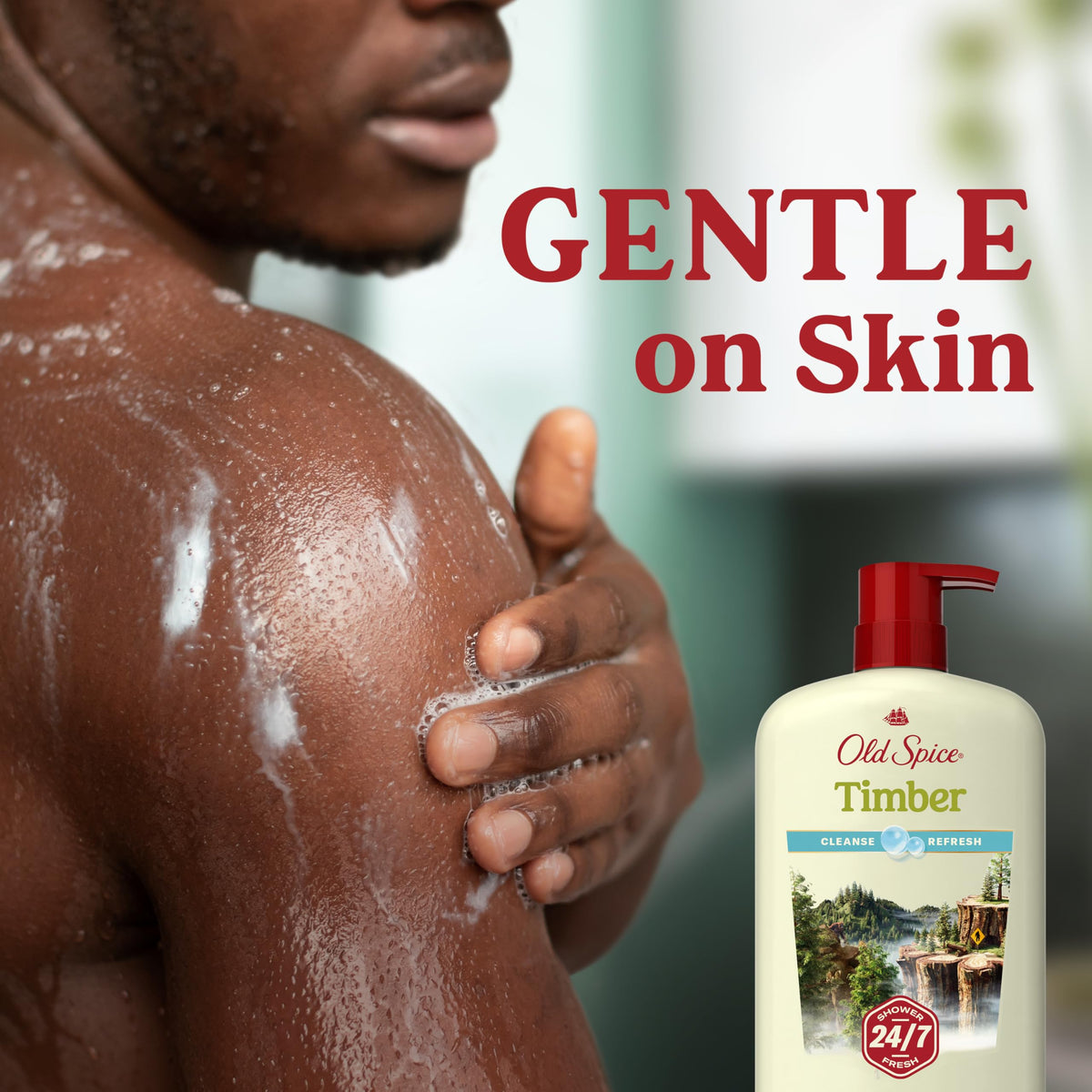 Old Spice Cleansing Body Wash Timber with Sandalwood scent