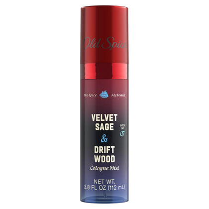 Old Spice Cologne Mist Velvet Sage + Driftwood 3.8 oz front view