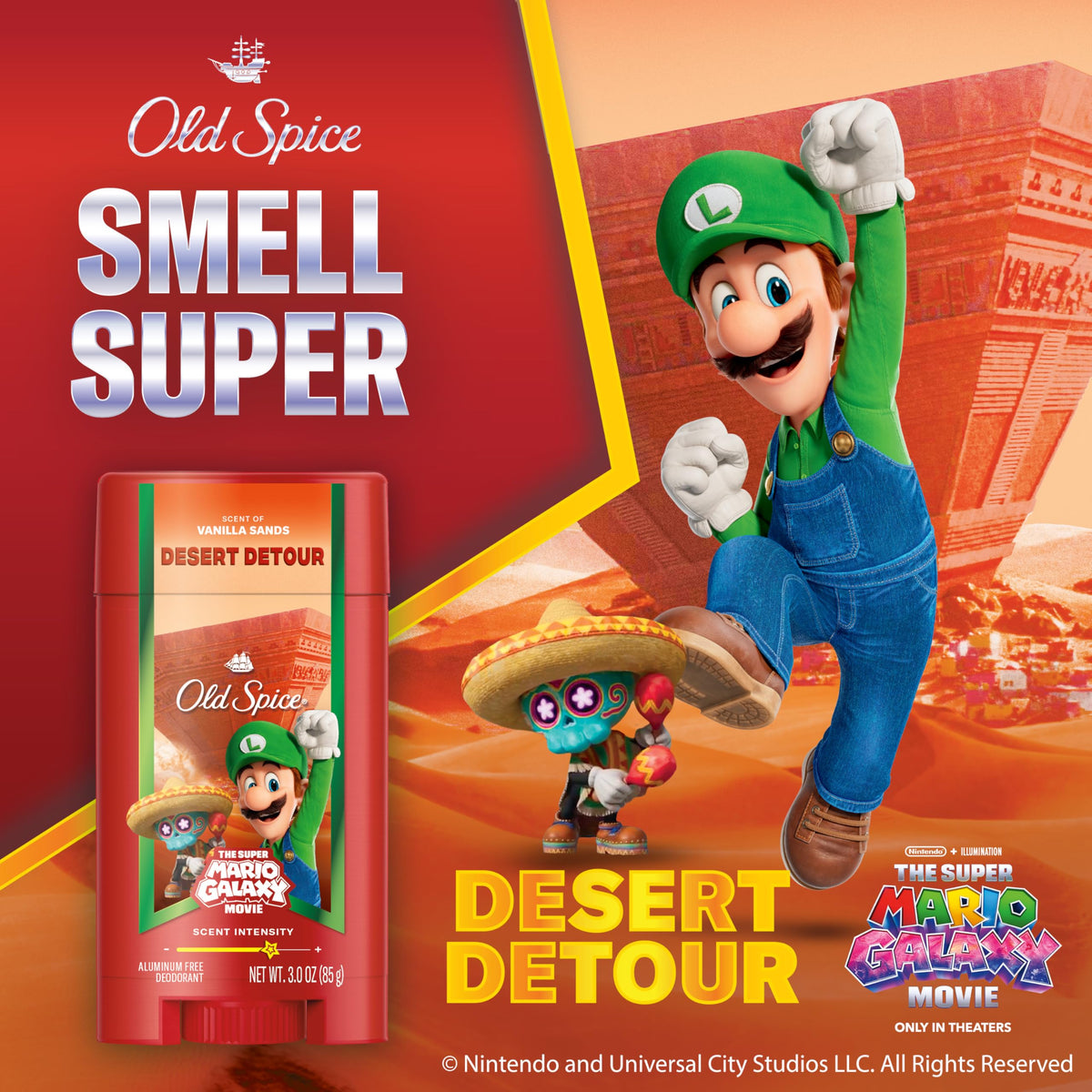 Old Spice Deodorant 3.0 oz back view with ingredient list