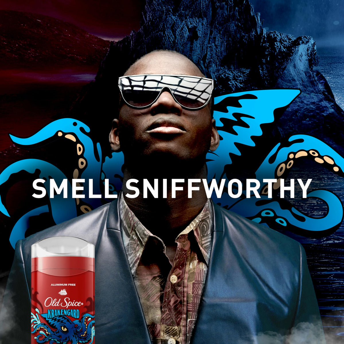 Old Spice deodorant in a lifestyle setting