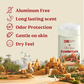 Old Spice deodorant packaging with Brown Sugar and Cocoa Butter scent