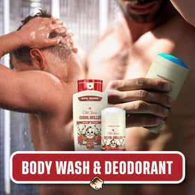 Old Spice Deodorant packaging with vibrant summer graphics