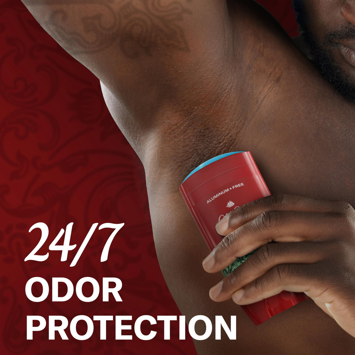 Old Spice Deodorant side view showcasing product design