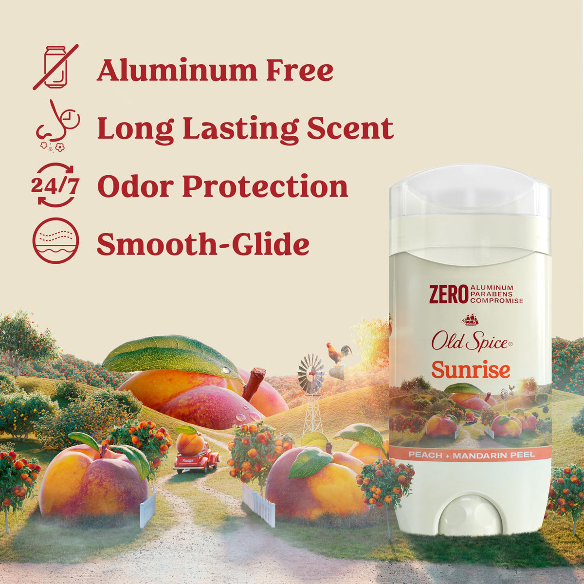 Old Spice Deodorant Sunrise scent packaging