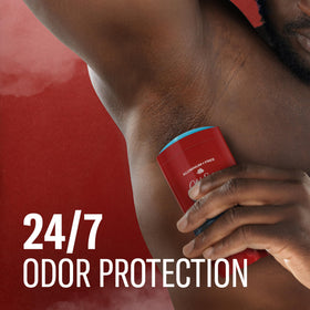 Old Spice Deodorant with 24/7 odour protection label