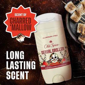 Old Spice Deodorant with cap off ready for application