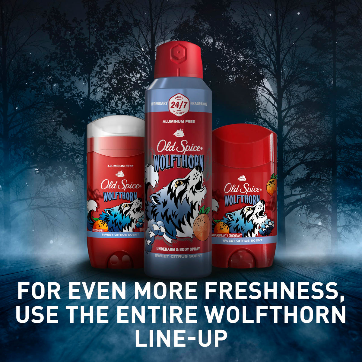 Old Spice Deodorant Wolfthorn lifestyle scene