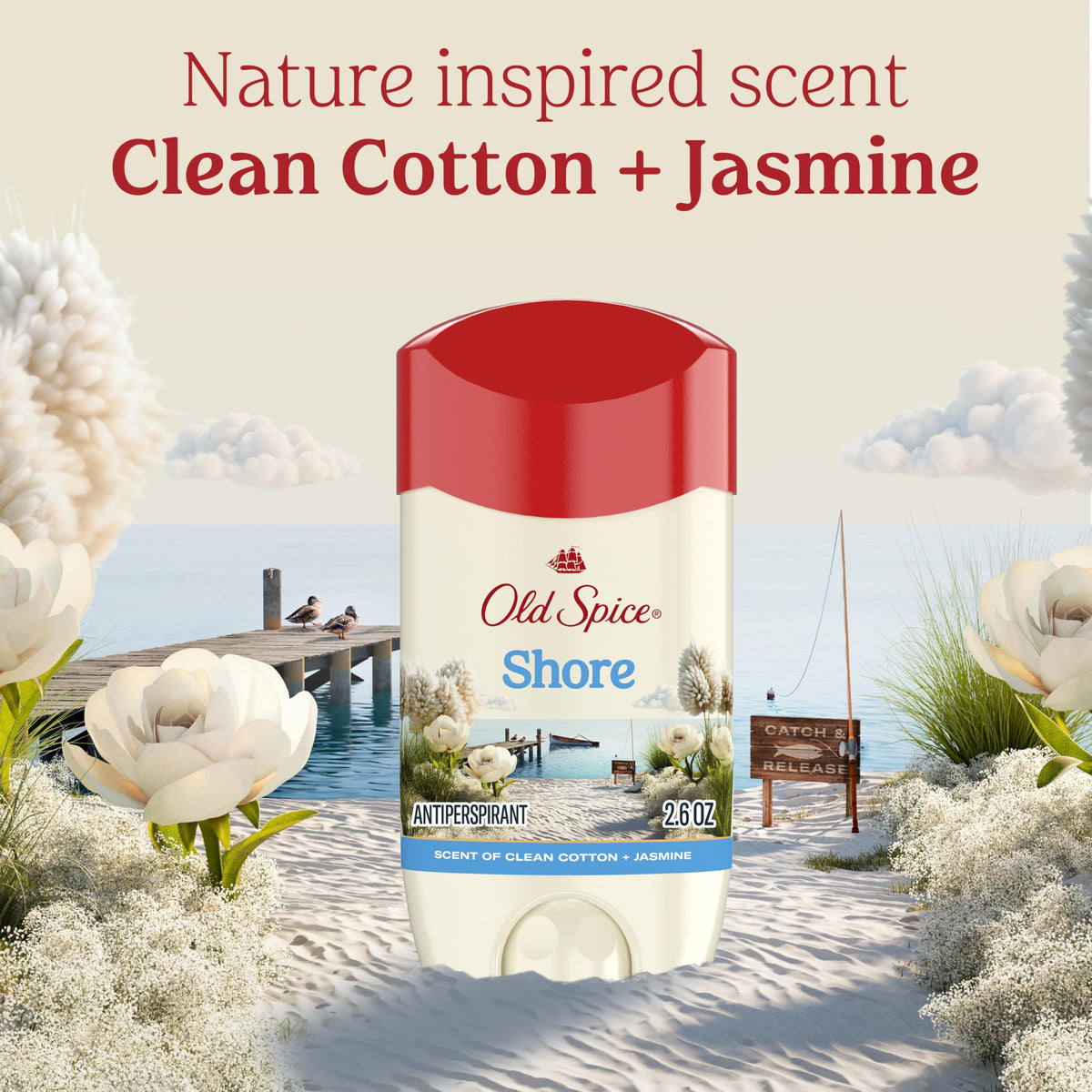 Old Spice Dry Feel Antiperspirant Deodorant with ingredients list