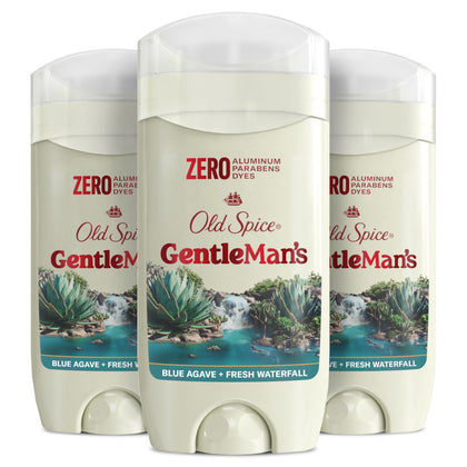Old Spice GentleMan's Aluminum Free Deodorant front view, blue packaging
