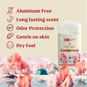 Old Spice GentleMan's Blend Aluminum Free Deodorant side view