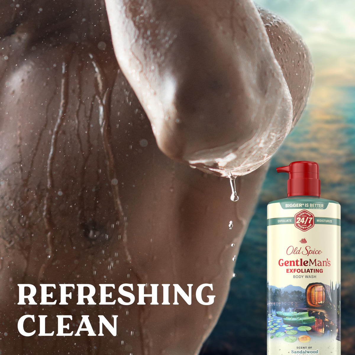 Old Spice GentleMan's Body Wash with aloe vera and Vitamin B3