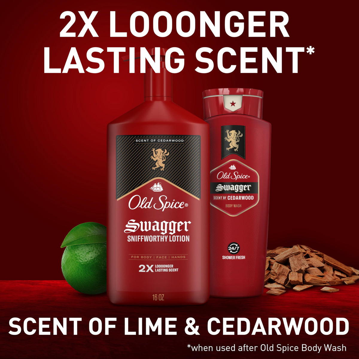 Old Spice Hand, Face & Body Lotion packaging details
