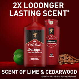 Old Spice Hand, Face & Body Lotion packaging details
