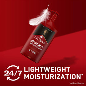 Old Spice Hand, Face & Body Lotion texture on hand