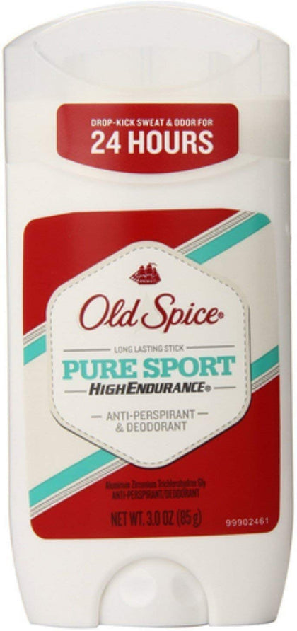 Old Spice High Endurance Anti-Perspirant Deodorant Pure Sport 3 oz front view