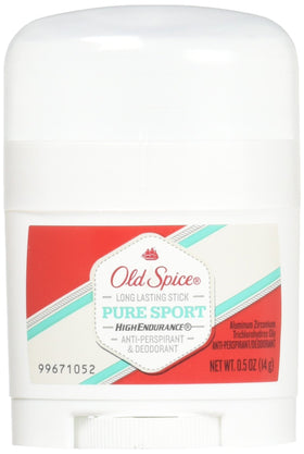 Old Spice High Endurance Antiperspirant Deodorant Pure Sport 0.5 oz front view