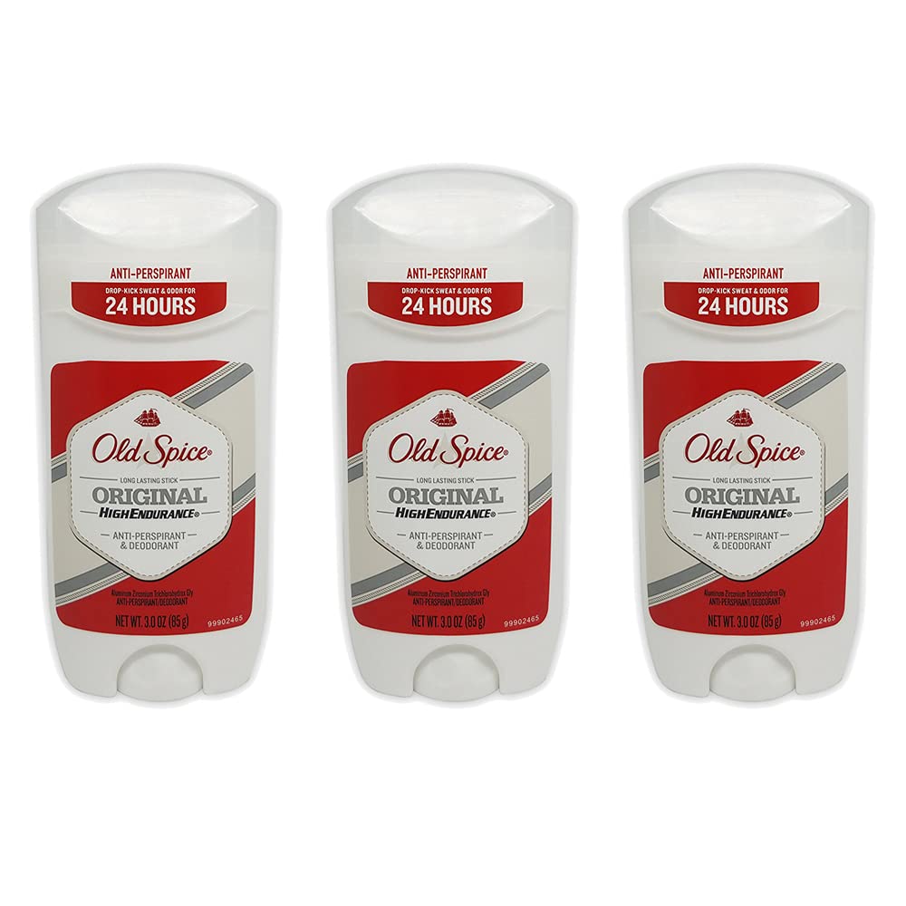 Old Spice High Endurance Deodorant 3-pack front view