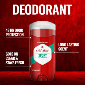 Old Spice High Endurance Deodorant back view showing ingredients