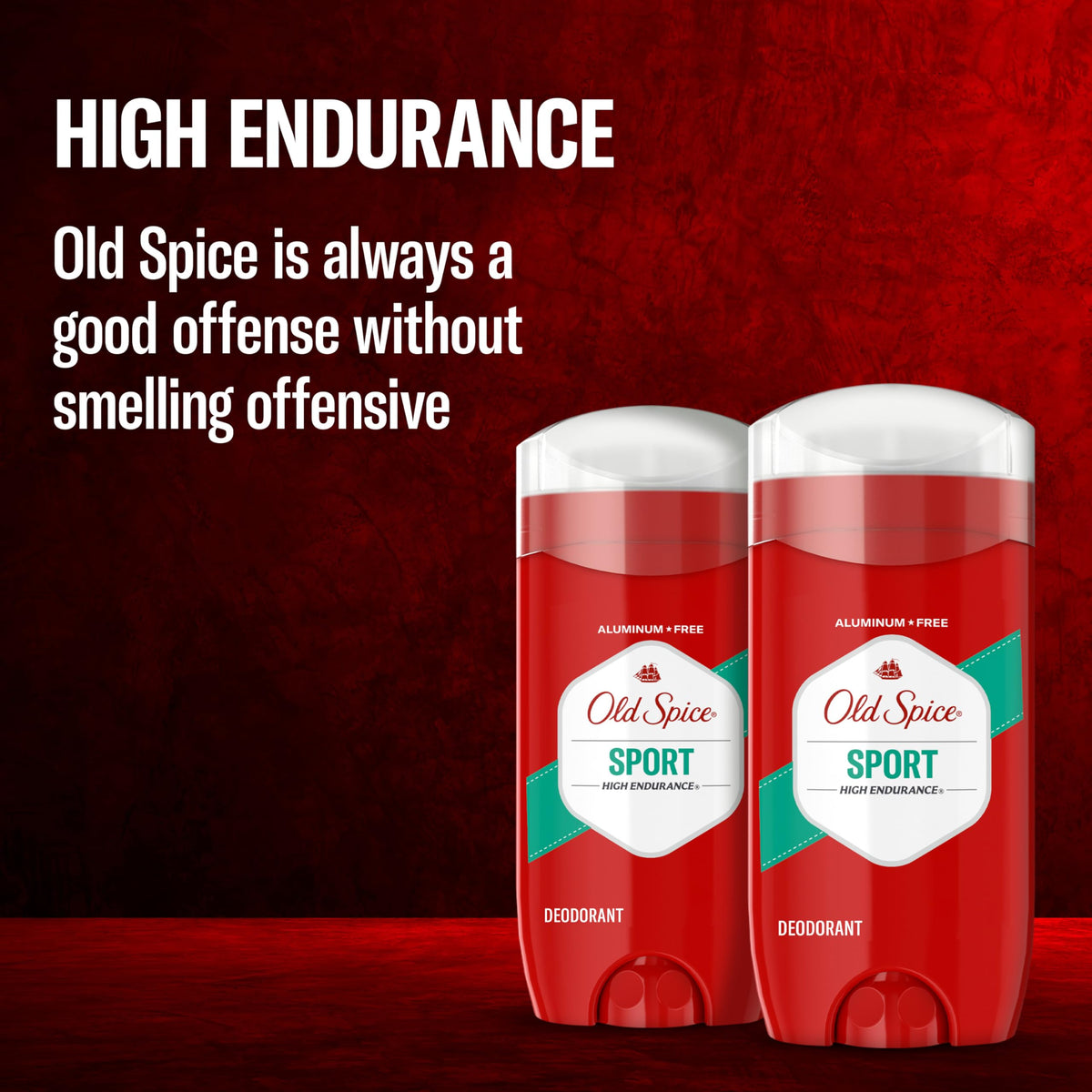 Old Spice High Endurance Deodorant close-up of smooth application